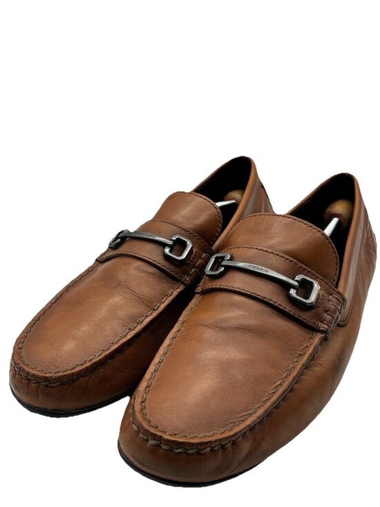 COACH LOAFERS MENS SZ 11 D BROWN LEATHER HORSE BIT DRIVING SHOES MOC TOE SLIP ON Coach Brown Leather Horsebit Loafers Mens 10.5 D Driving  main image 4